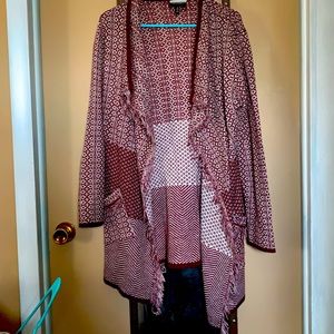 Cardigan (maroon)
